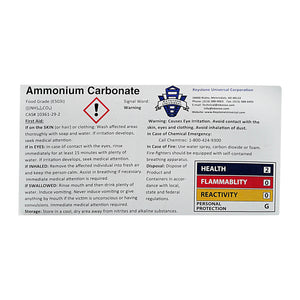 Ammonia Powder - Ammonium Carbonate