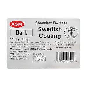 Dark Chocolate Flavored Swedish Coating