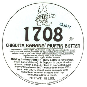 Chiquita Banana Muffin Batter